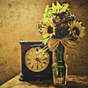 Sunflowers Floral Still Life 3 Poster