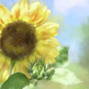 Sunny Sunflower Poster
