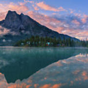 Sunrise At Emerald Lake Poster