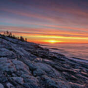 Sunrise At Pemaquid Point Poster