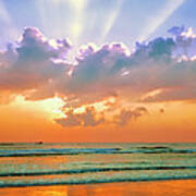 Sunrise East Coast Fl Daytona Beach Poster
