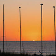 Sunrise Masts Delray Beach Florida Poster