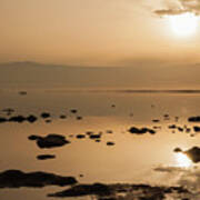 Sunrise On The Dead Sea Poster