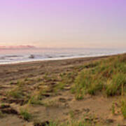 Sunrise Over Sand Dunes Poster