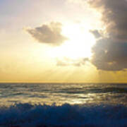 Sunrise Seascape Treasure Coast Florida B3 Poster