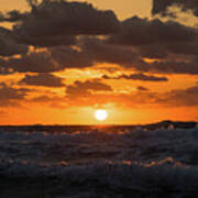 Sunrise Splash Surf Delray Beach Florida Poster