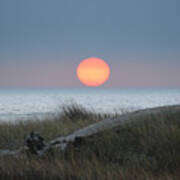 Sunset At Halfmoon Bay Poster