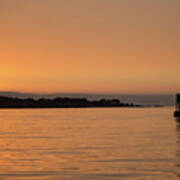 Sunset At Monterey Bay Poster