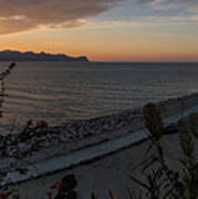 Sunset In Balestrate - Palermo, Italy - Seascape Photography Poster