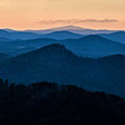 Sunset In The Black Hills Poster