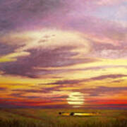 Sunset In The Flint Hills Poster