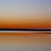 Sunset Lake Texhoma Unsaturated Poster