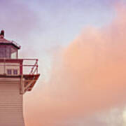 Sunset Lighthouse Prince Edward Island Poster