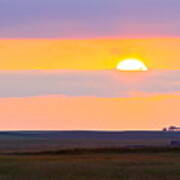 Sunset On The Reservation Poster