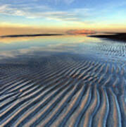 Sunset Ripples And Antelope Island Poster