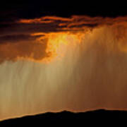 Sunset Thunderstorm Poster