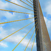 Sunshine Skyway Bridge Angle Poster