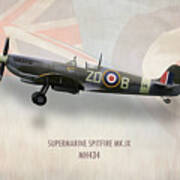Supermarine Spitfire Mk.ix Mh434 Poster