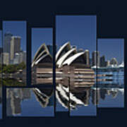 Sydney Harbour Collage Poster