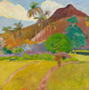 Tahitian Landscape, 1891. Poster