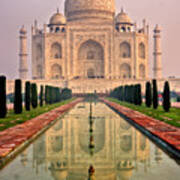 Taj Mahal At Sunrise Poster