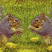 Tale Of Two Squirrels Poster
