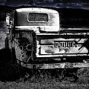 Taos Dodge B-w Poster