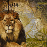 Taste Of Africa Lion Poster