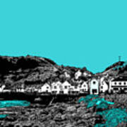 Teal Staithes Poster