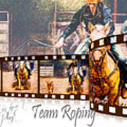 Team Roping Poster