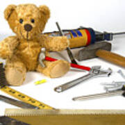 Teddy Bear Repairman Poster