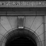 Telephone Building In New York City Poster