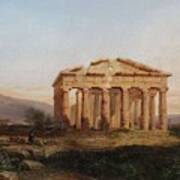 Temples Of Paestum Poster