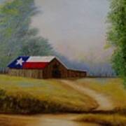 Texas Barn Poster