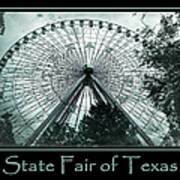 Texas Star Aqua Poster Poster