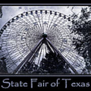 Texas Star Purple Poster Poster
