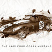 The 1965 Ford Cobra Mustang Poster