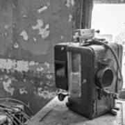 The Abandoned Projector Bw Poster