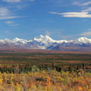 The Alaska Range From The Denali Highway Poster