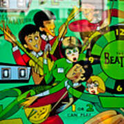 The Beatles - Pinball Art Poster