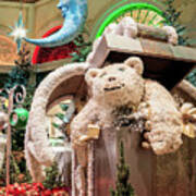 The Bellagio Conservatory Polar Bear Christmas Decorations 2017 Poster