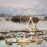 The Capital Wheel At National Harbor Poster