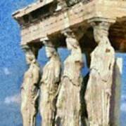 The Caryatids Porch Poster