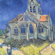 The Church At Auvers Sur Oise Poster