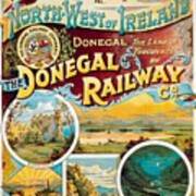 The Donegal Railway - North West Of Ireland - Retro Travel Poster - Vintage Poster Poster