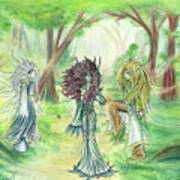 The Fae - Sylvan Creatures Of The Forest Poster