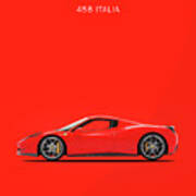 The Ferrari 458 Italia Poster