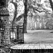 The Gates Of The Old Sheldon Church Poster