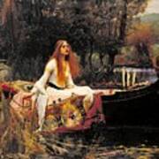 The Lady Of Shalott By John William Waterhouse Poster