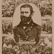 The Leader And His Battles - General Grant Poster